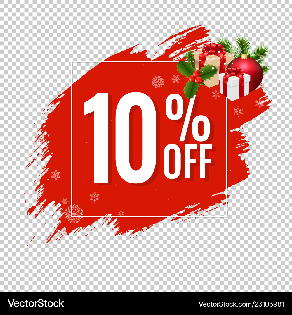 Red Sale Blobs Banner vector image