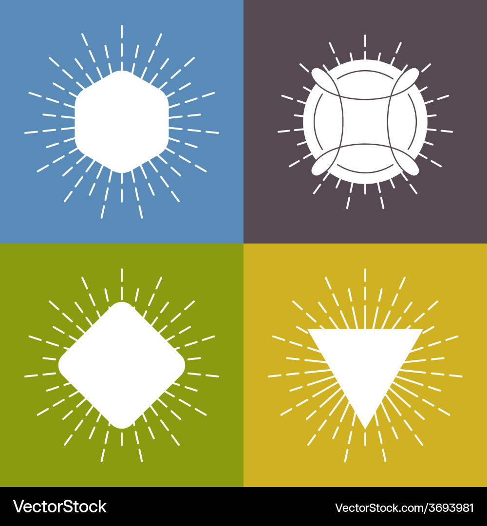 Set framework for multi colored backgrounds Vector Image