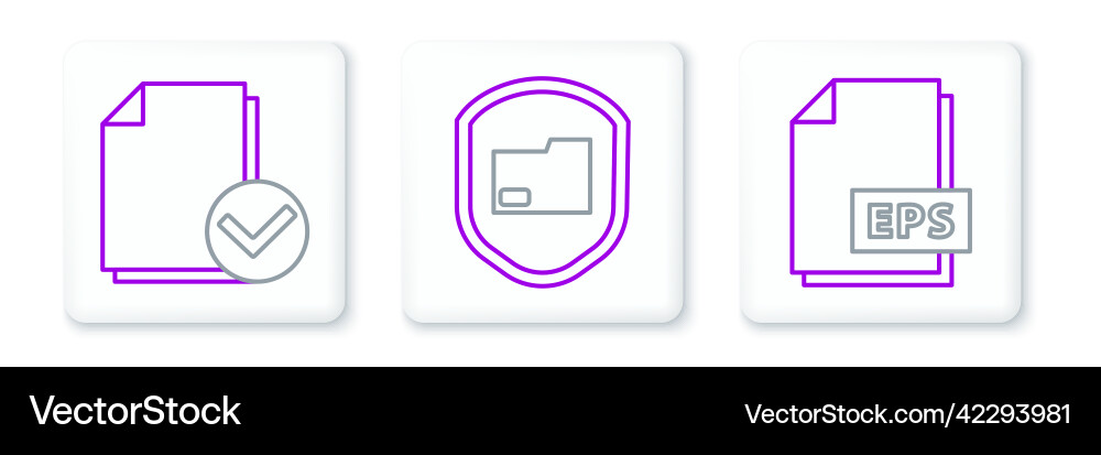 Set line eps file document and check Set line eps file document and check vector image