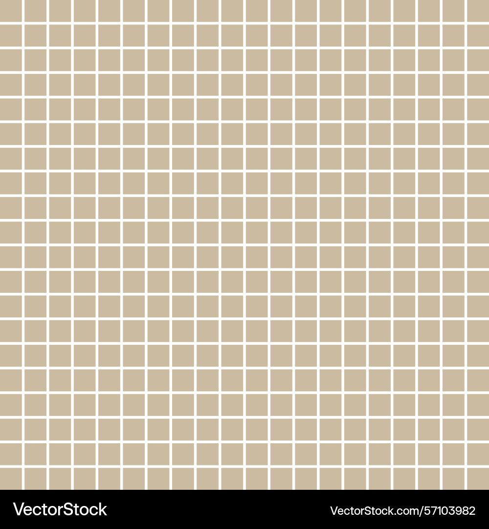 Beige grid background square line pattern Beige grid background square line pattern vector image