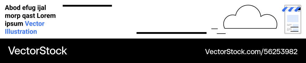 Cloud data synchronization concept with minimalist Cloud data synchronization concept with minimalist vector image