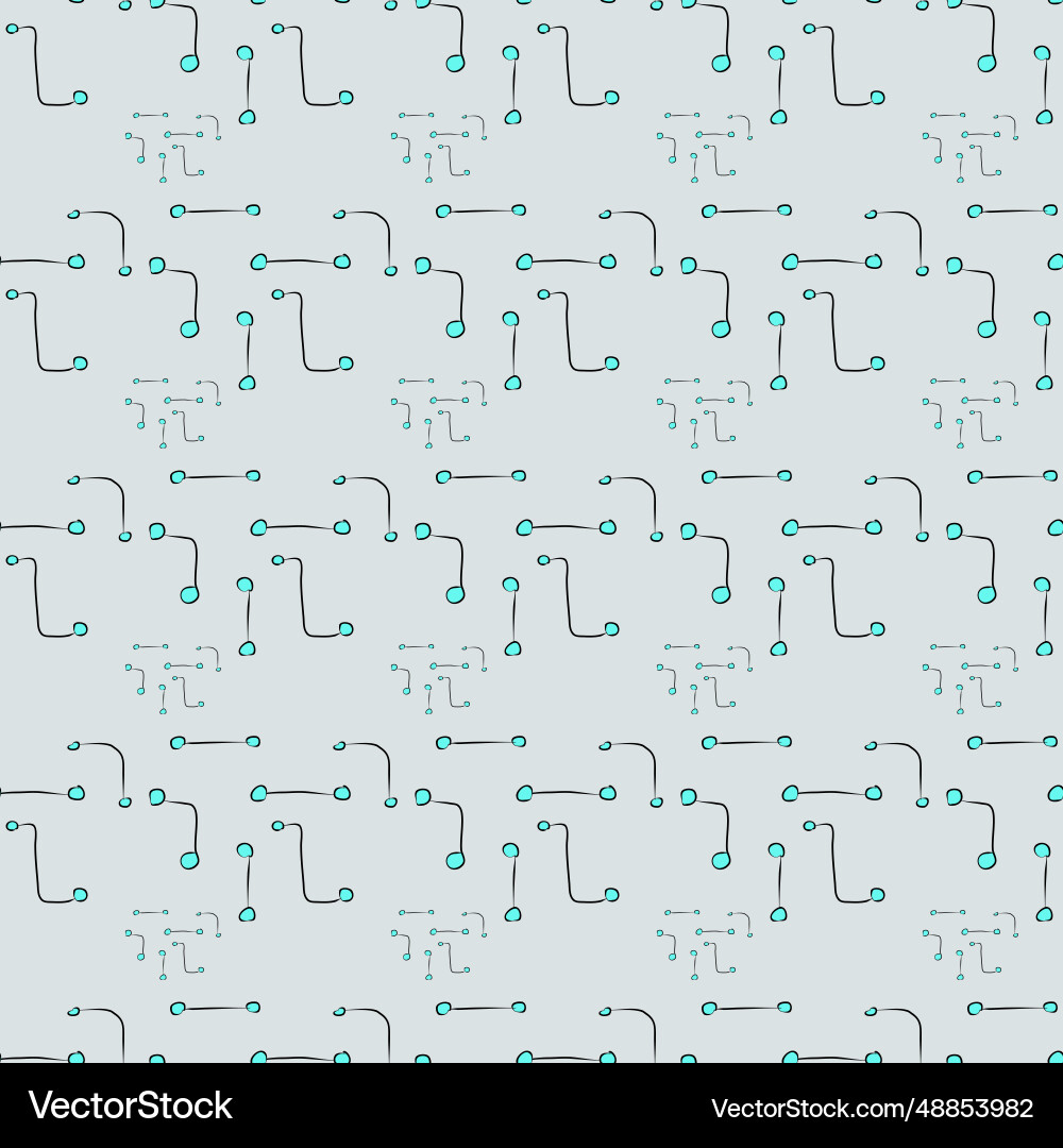 Cyber technology seamless pattern abstraction Vector Image