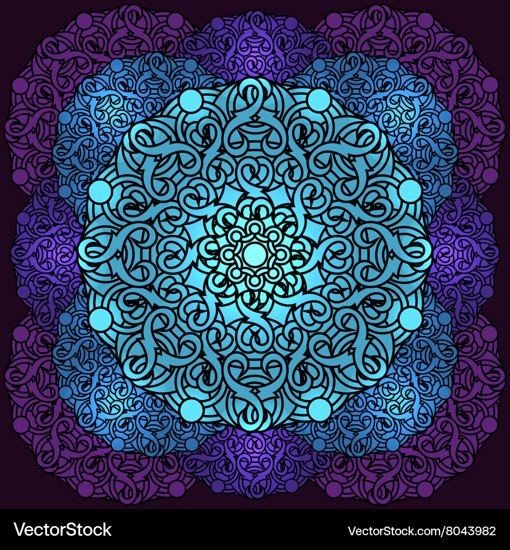 Decorative background with a circular Vector Image