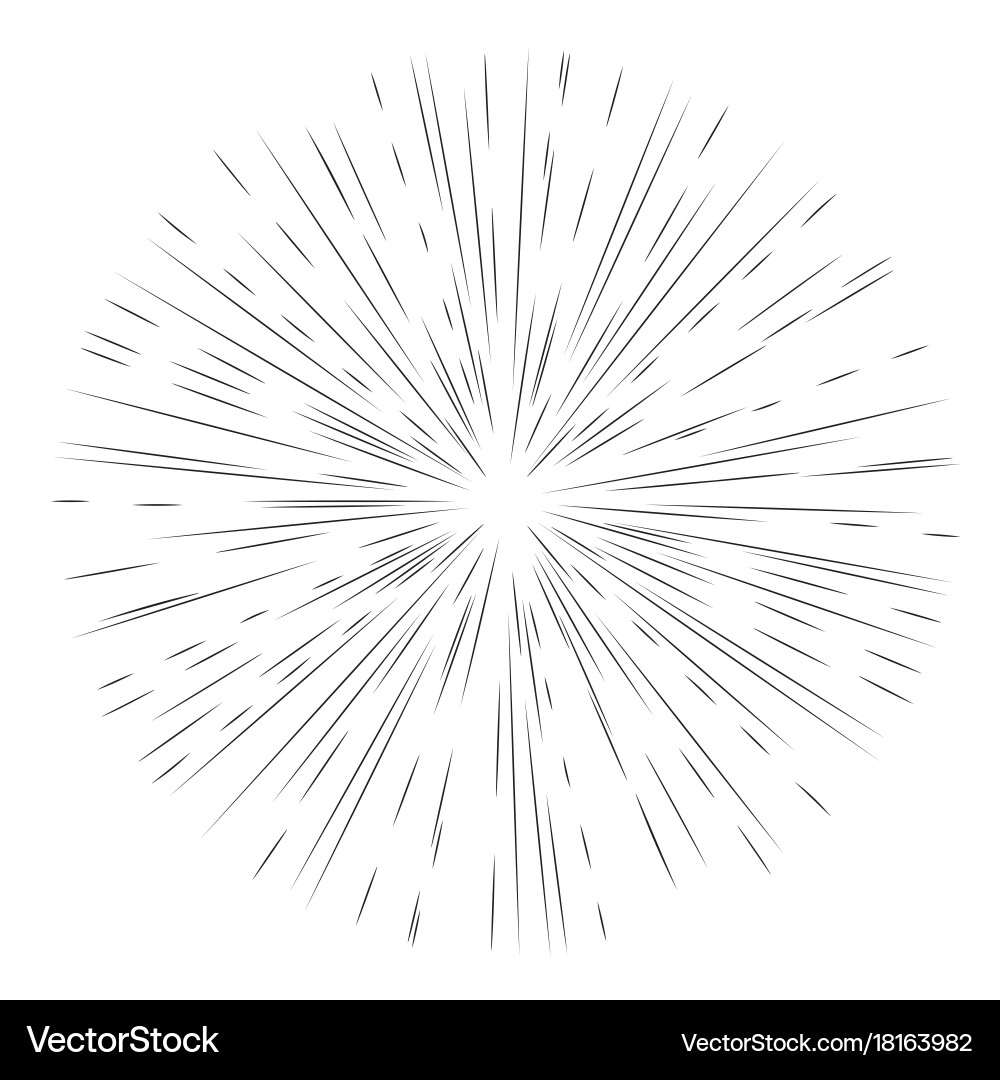 Dynamic Starburst Element vector image
