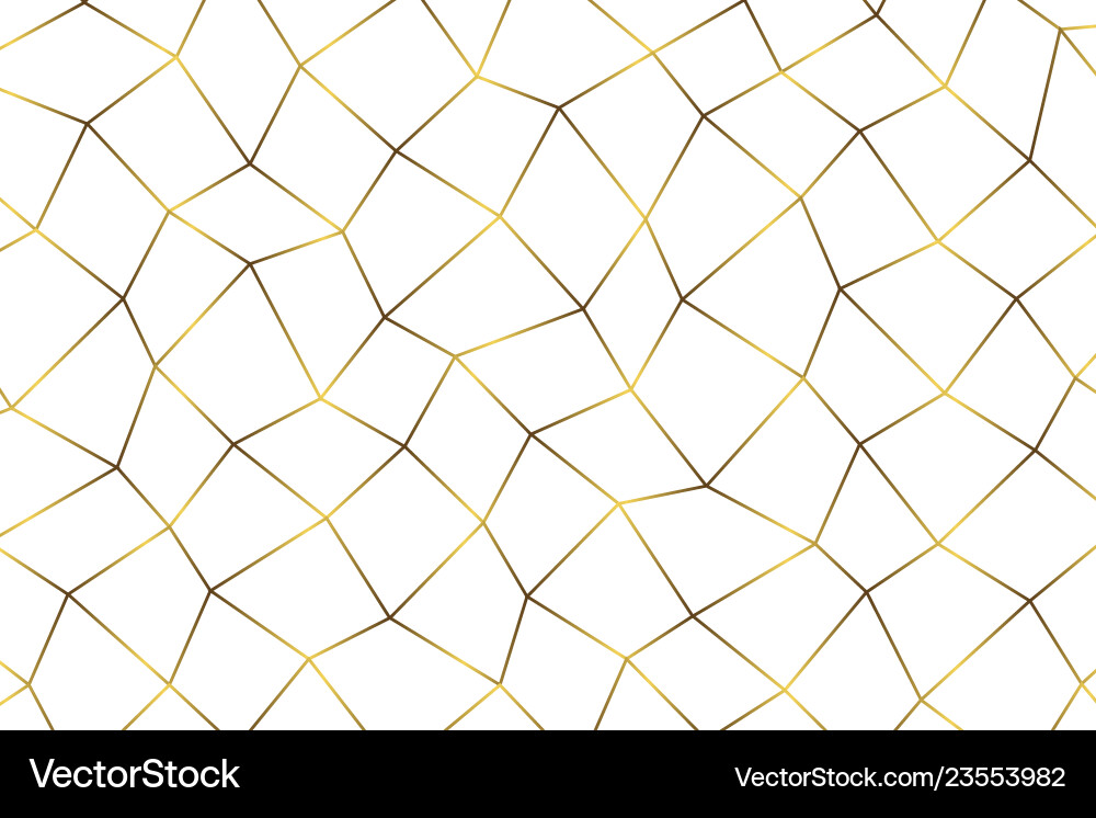 Golden geometric abstract pattern Golden geometric abstract pattern vector image