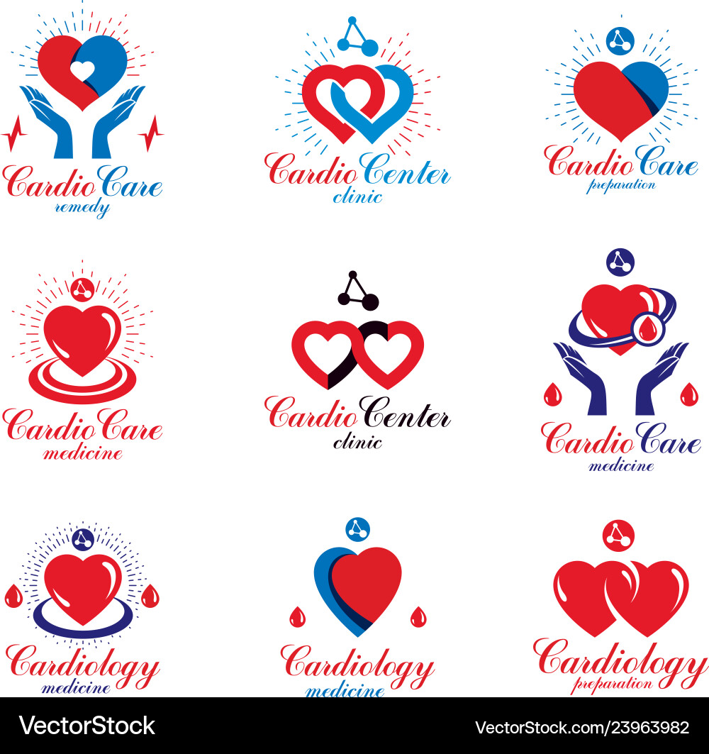 Heart shapes composed using pulsating Heart shapes composed using pulsating vector image
