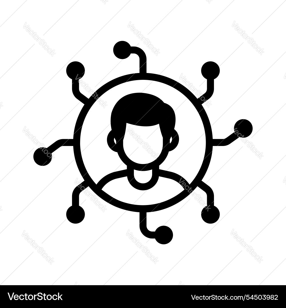 User networking vector image