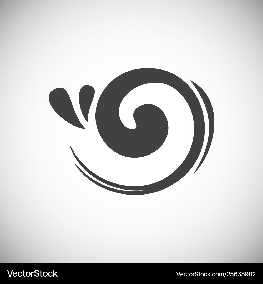Wave icon on background for graphic and web design Wave icon on background for graphic and web design vector image