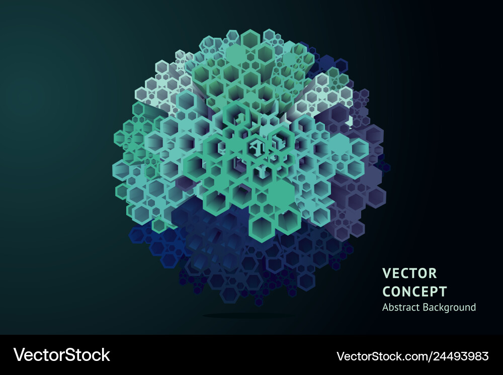 3d abstract concept with volume effect 3d abstract concept with volume effect Vector Image