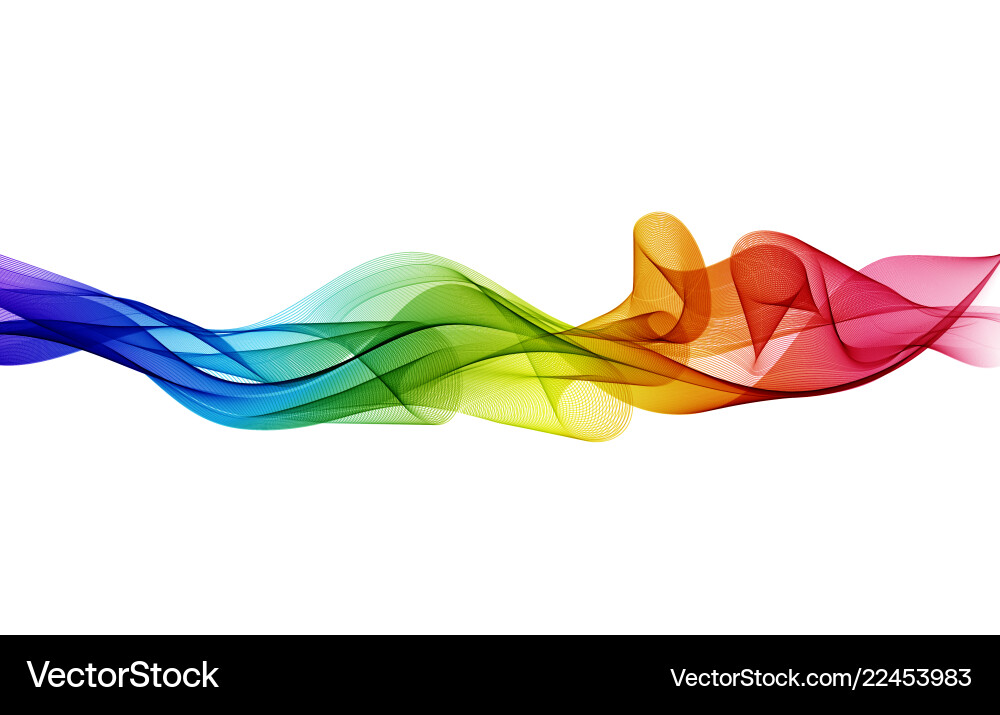 Abstract Colorful Flow Background Vector Image