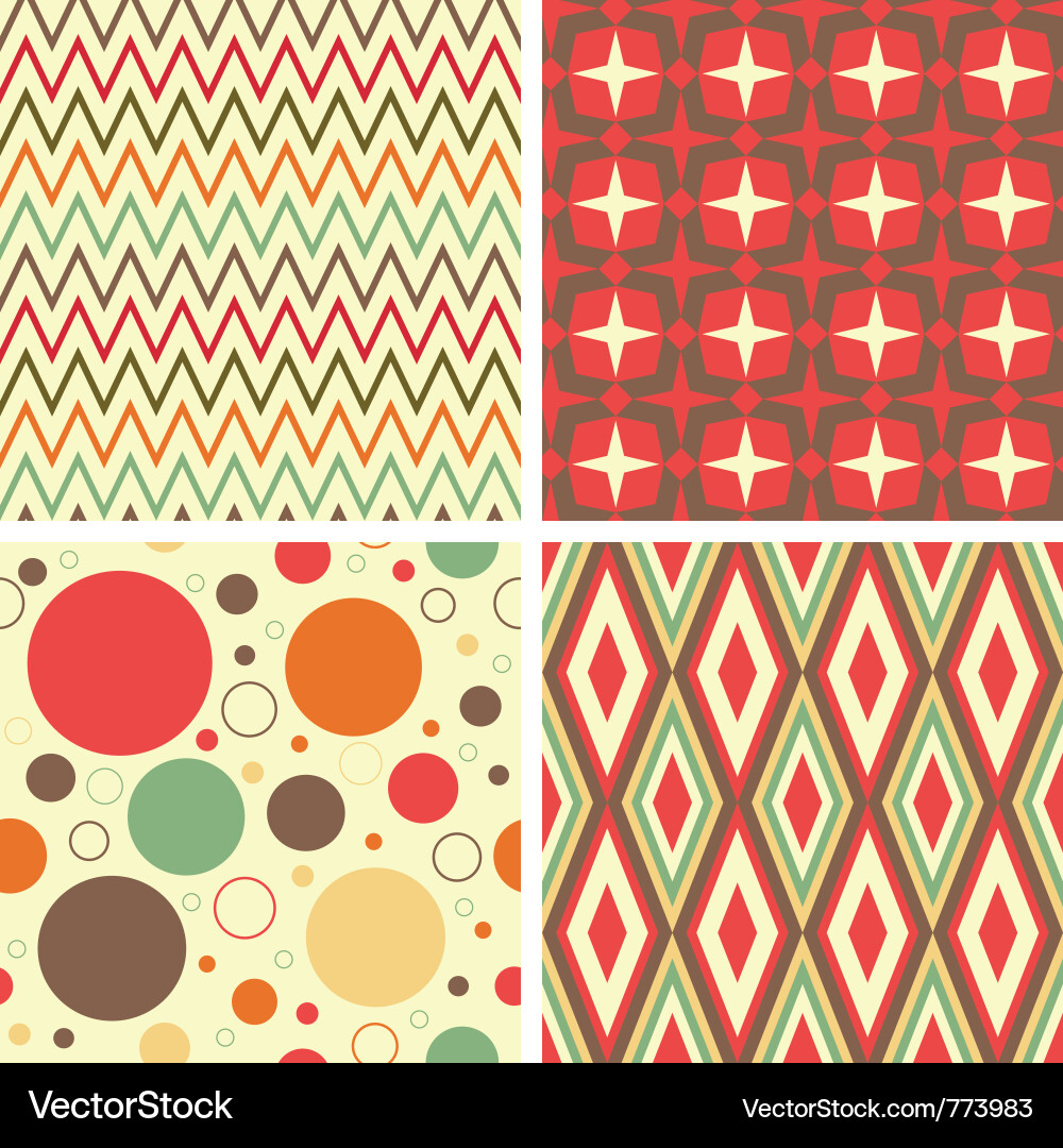 Abstract geometric pattern set vector image