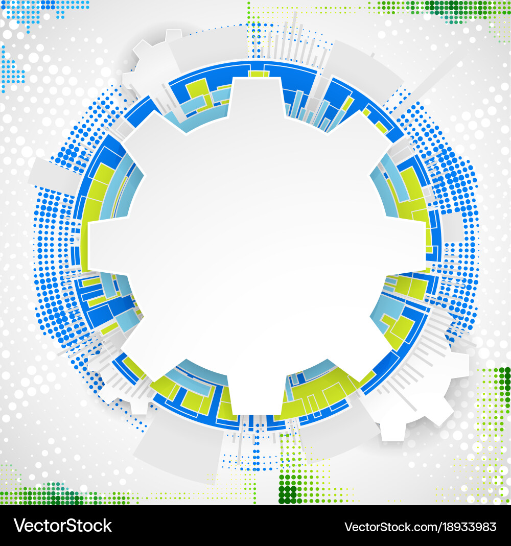 Abstract technological background with various vector image