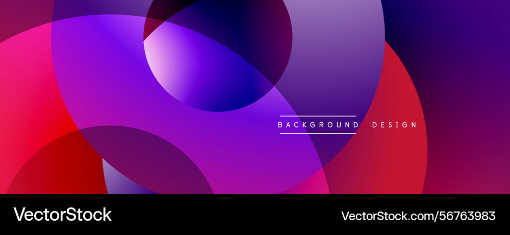 Abstract vibrant circles overlap gradient colors Abstract vibrant circles overlap gradient colors vector image