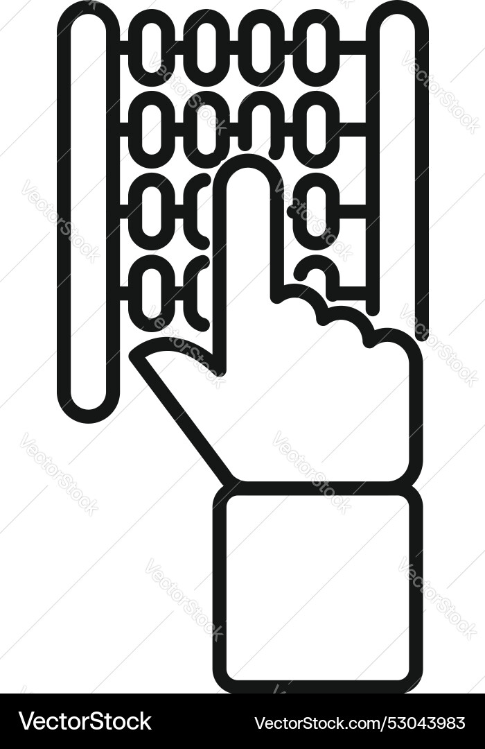Accountant using abacus for calculation icon Vector Image