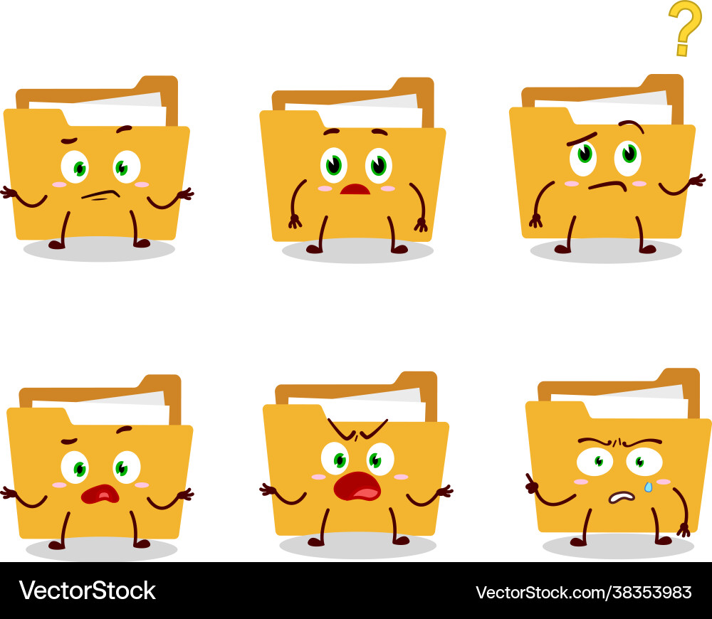 Cartoon character file folder a with what Cartoon character file folder a with what Vector Image