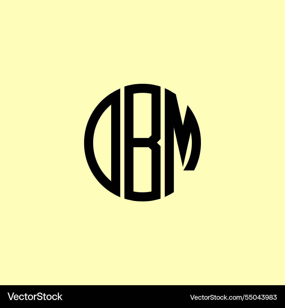 Creative rounded initial letters dbm logo Creative rounded initial letters dbm logo Vector Image