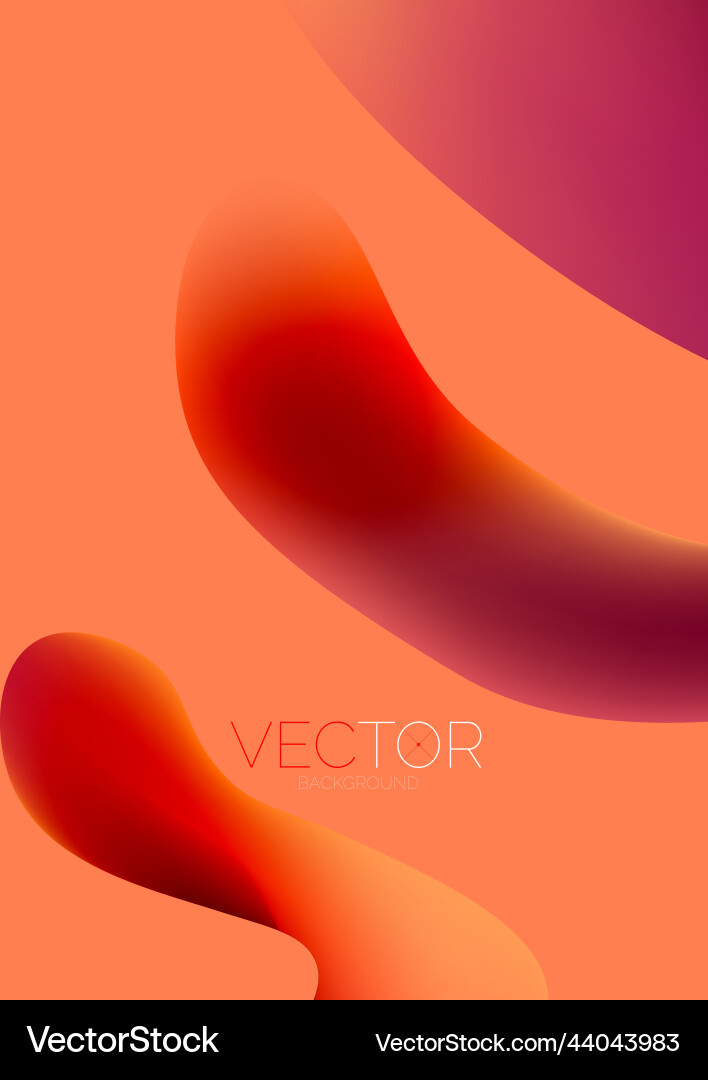 Fluid water drop shape composition abstract Vector Image