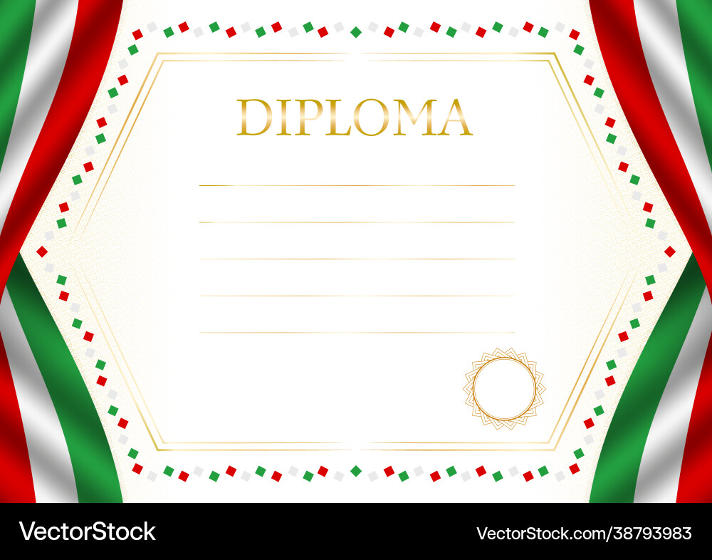 Horizontal frame and border with iran flag Vector Image