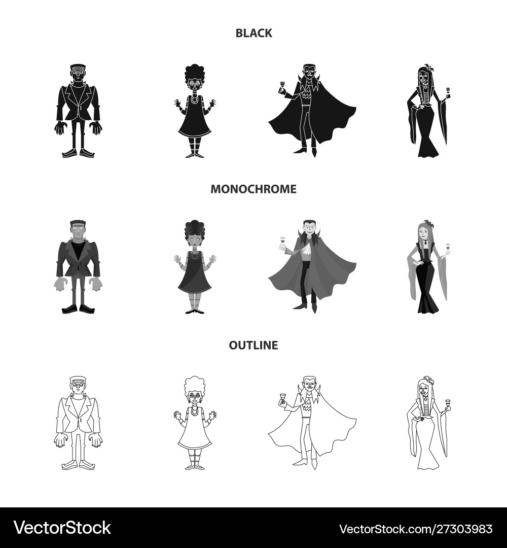 Isolated object mystic and hell icon set Isolated object mystic and hell icon set vector image