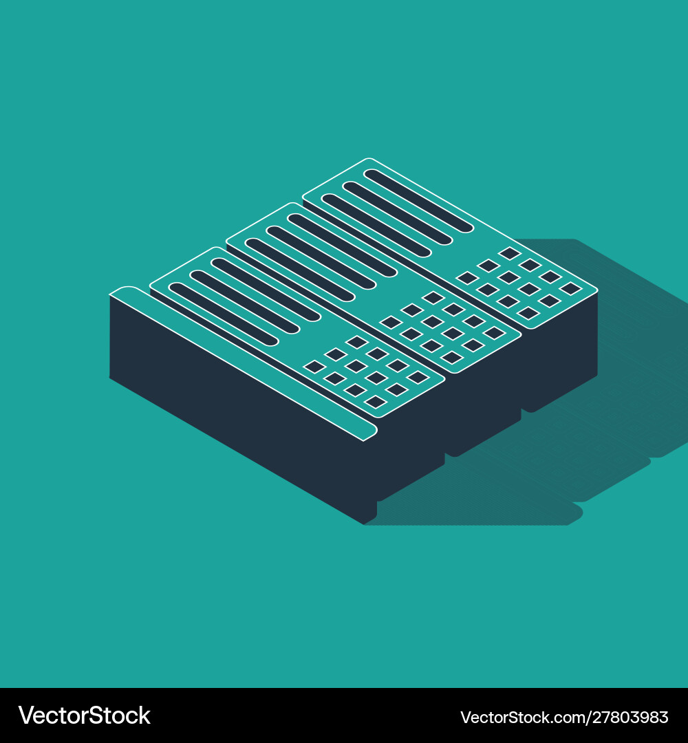 Isometric server data web hosting icon isolated Isometric server data web hosting icon isolated Vector Image