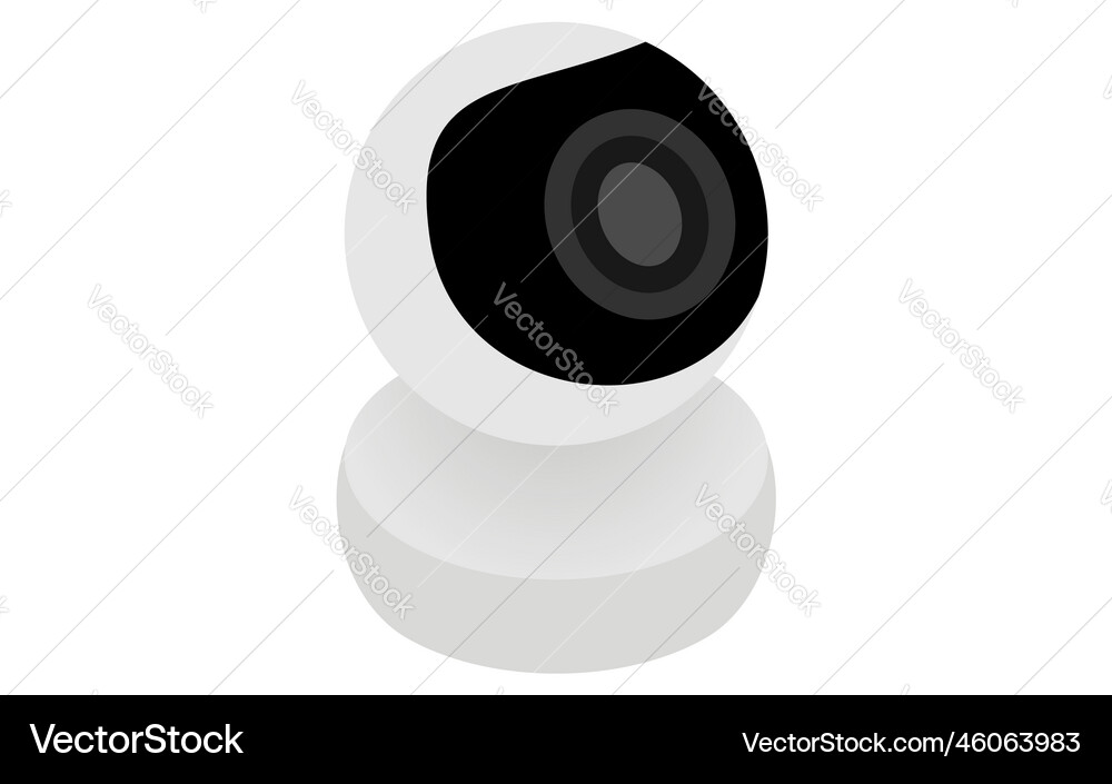 Remote-controlled camera used for watching service Remote-controlled camera used for watching service vector image