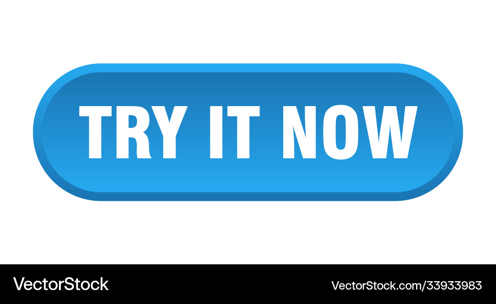 Rounded Try It Now Button vector image
