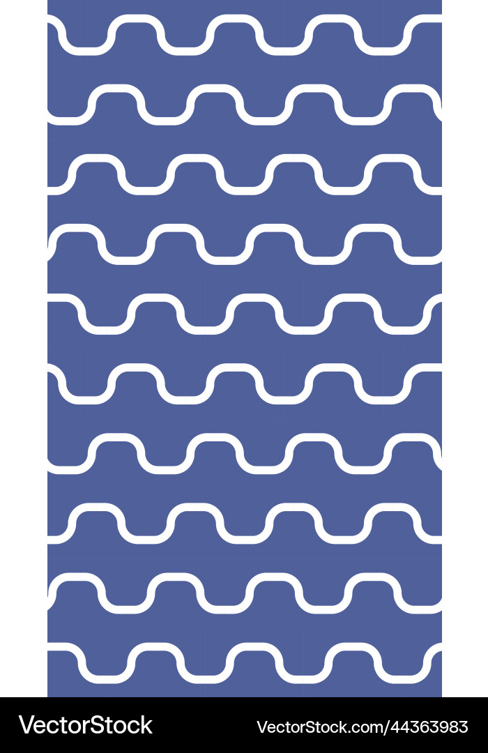 Seamless pattern curved seawave forms Seamless pattern curved seawave forms vector image
