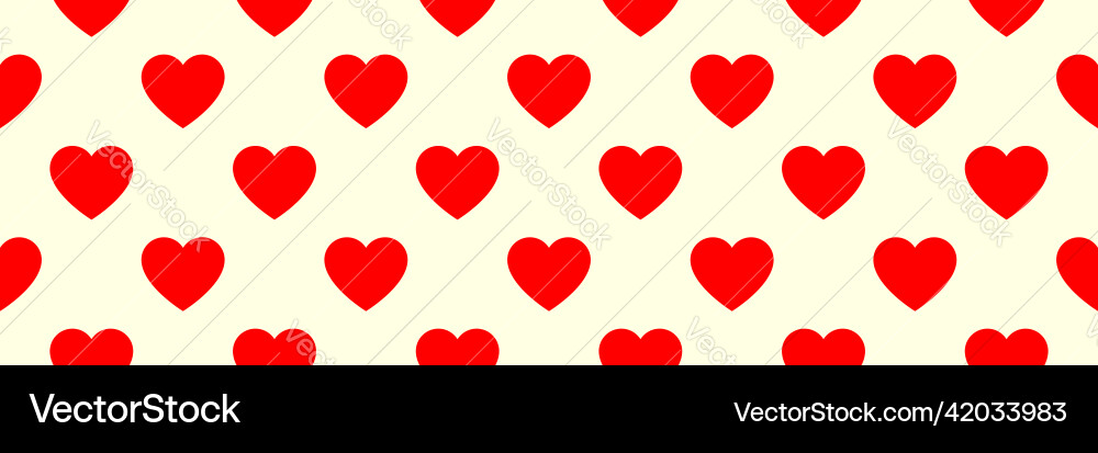 Seamless repeatable heart shape icon pattern Seamless repeatable heart shape icon pattern Vector Image