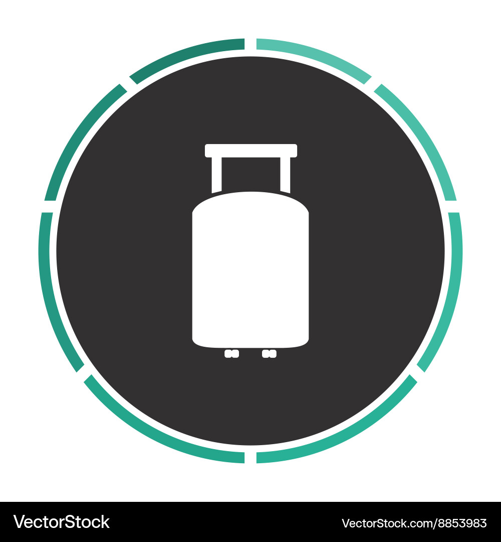 Suitcase computer symbol Suitcase computer symbol Vector Image