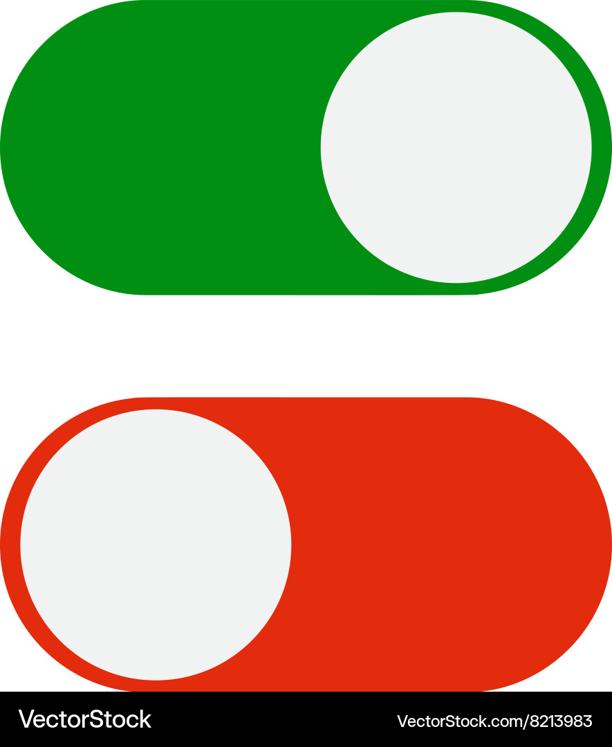 Toggle switch icon Royalty Free Vector Image - VectorStock
