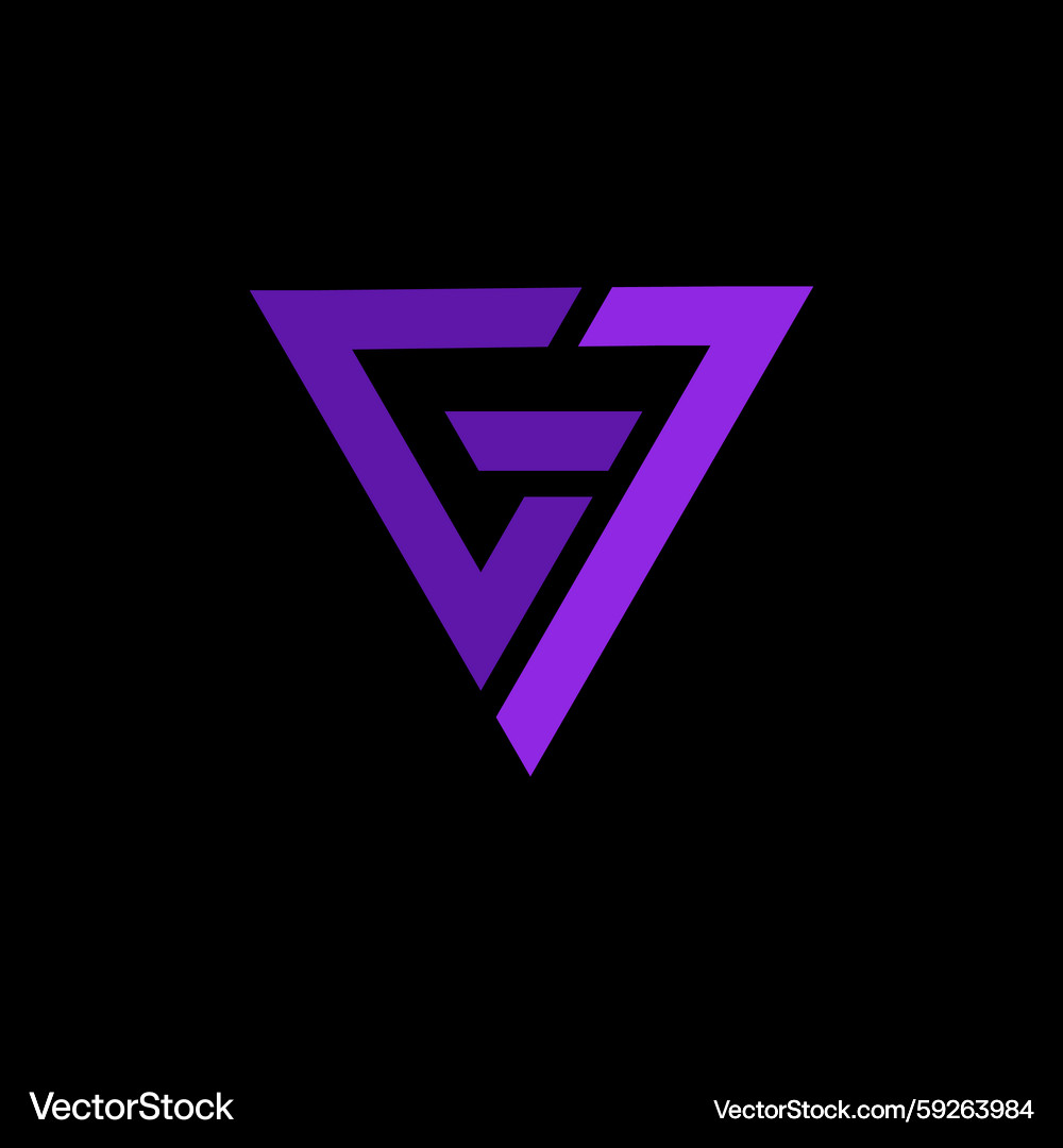 7G Logo - Minimalist Initials – Royalty-Free Vector | VectorStock
