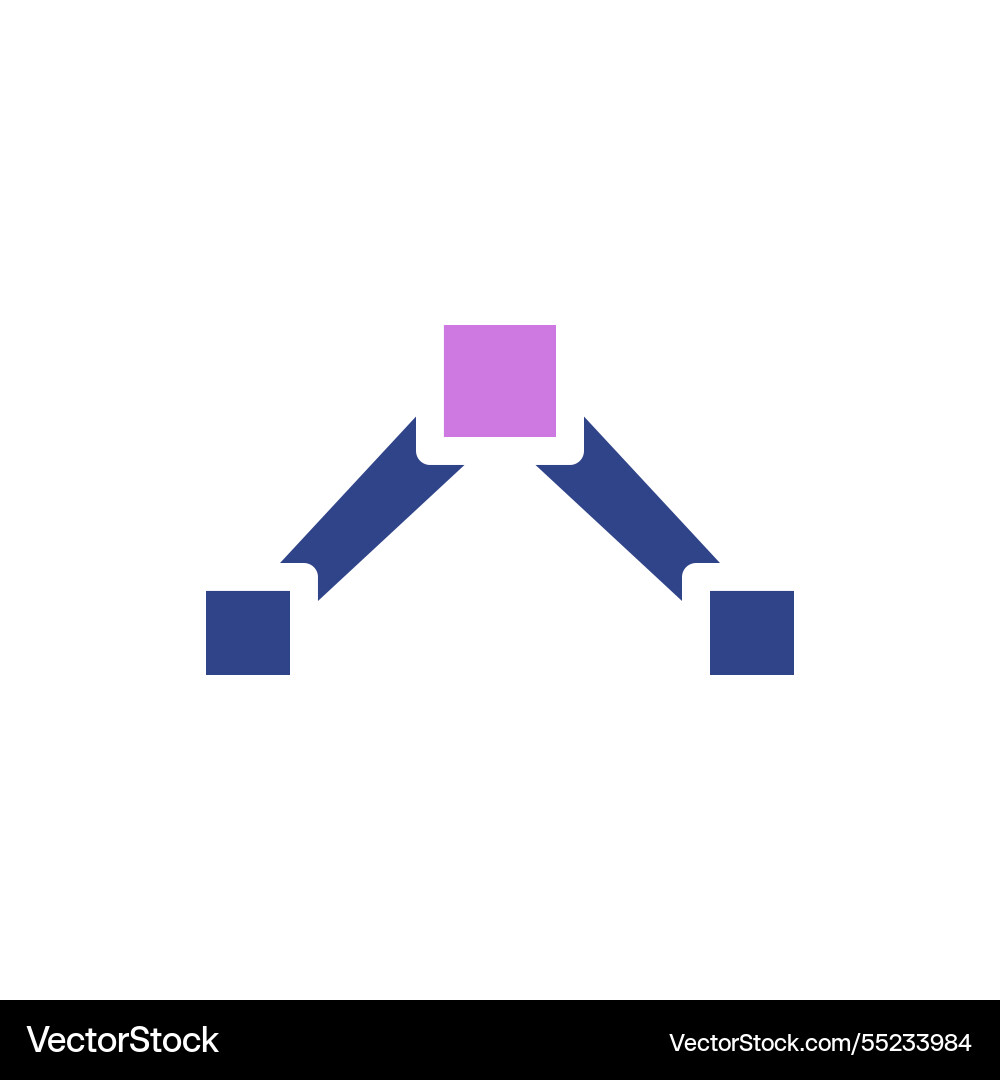 Abstract network connected system diagram shape Abstract network connected system diagram shape vector image