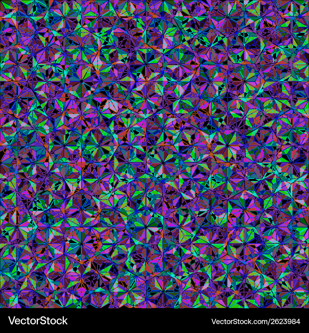 Abstract triangles geometric seamless background Vector Image