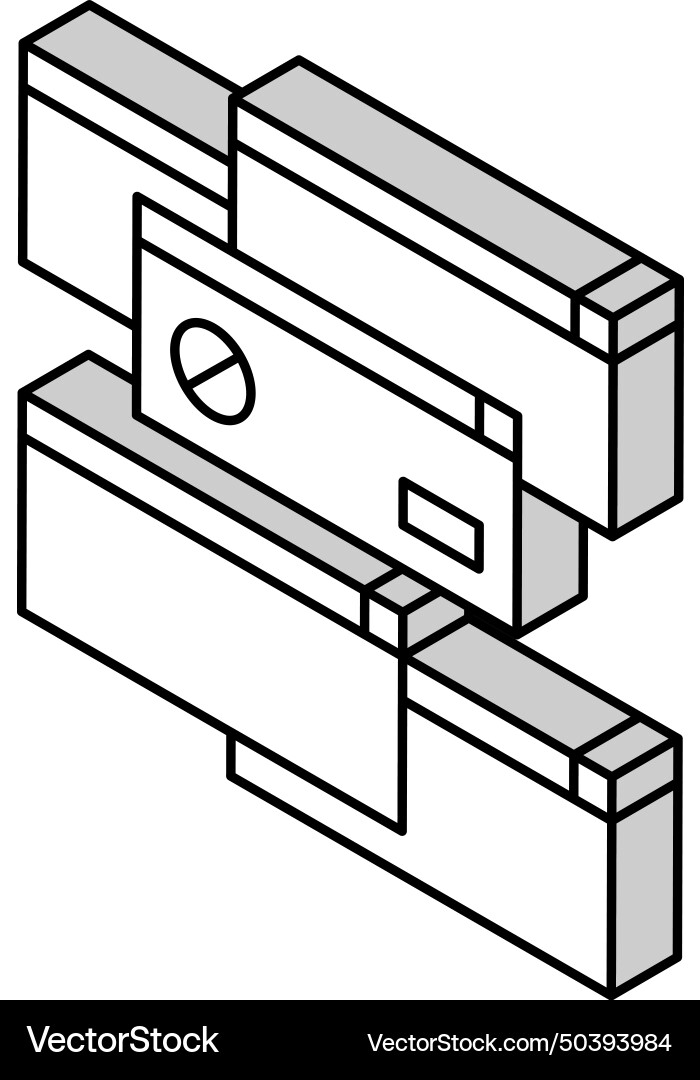 Computer customization isometric icon vector image
