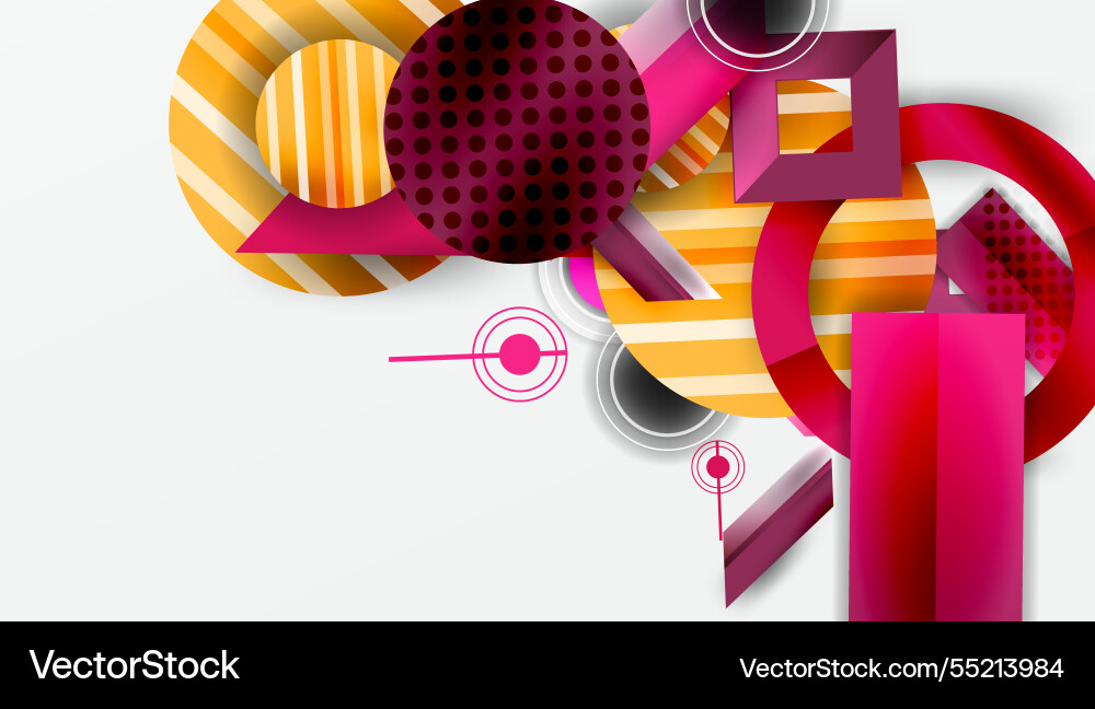 Dynamic complex geometric abstract background Dynamic complex geometric abstract background Vector Image