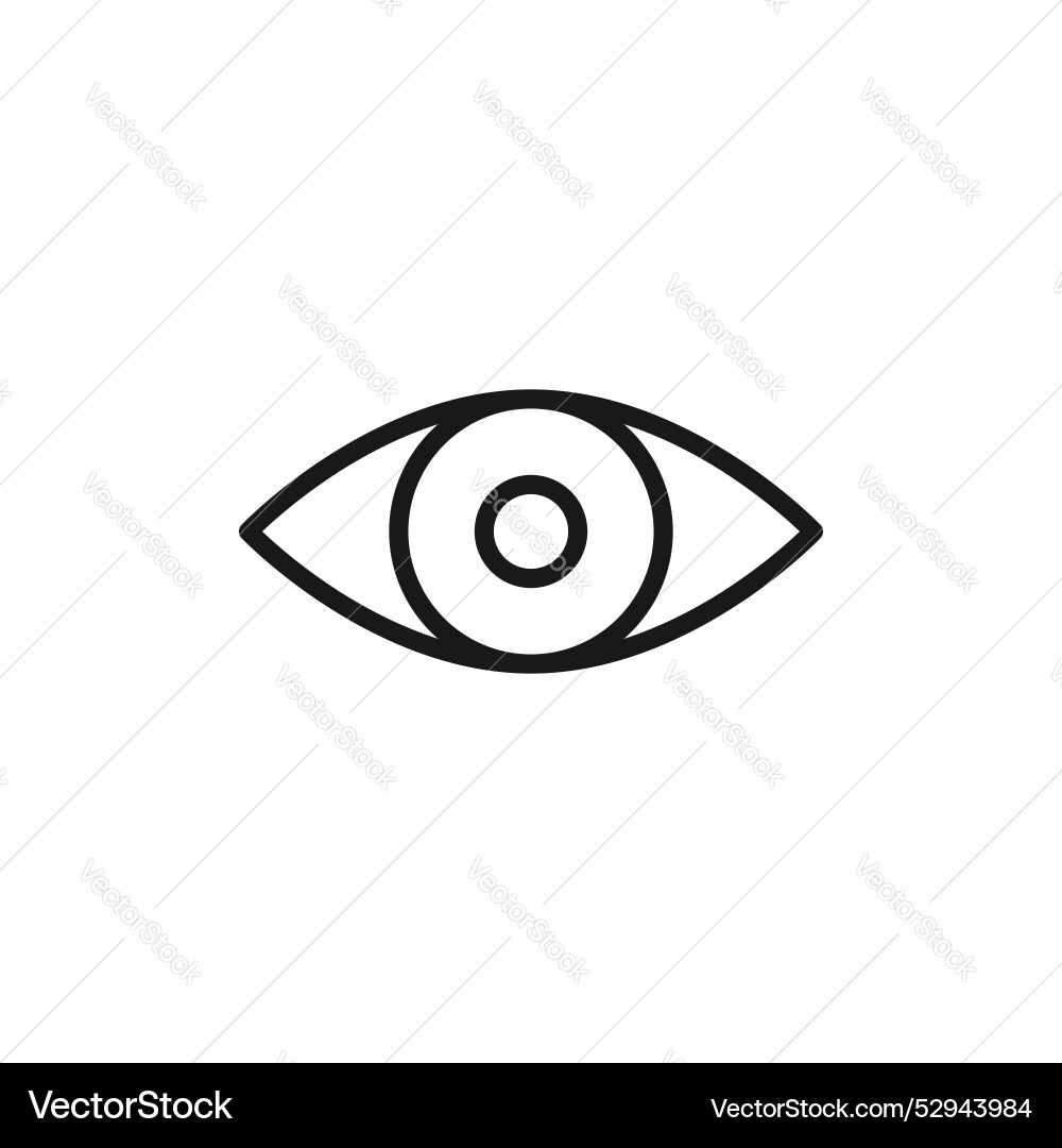 Eyes icon Royalty Free Vector Image - VectorStock