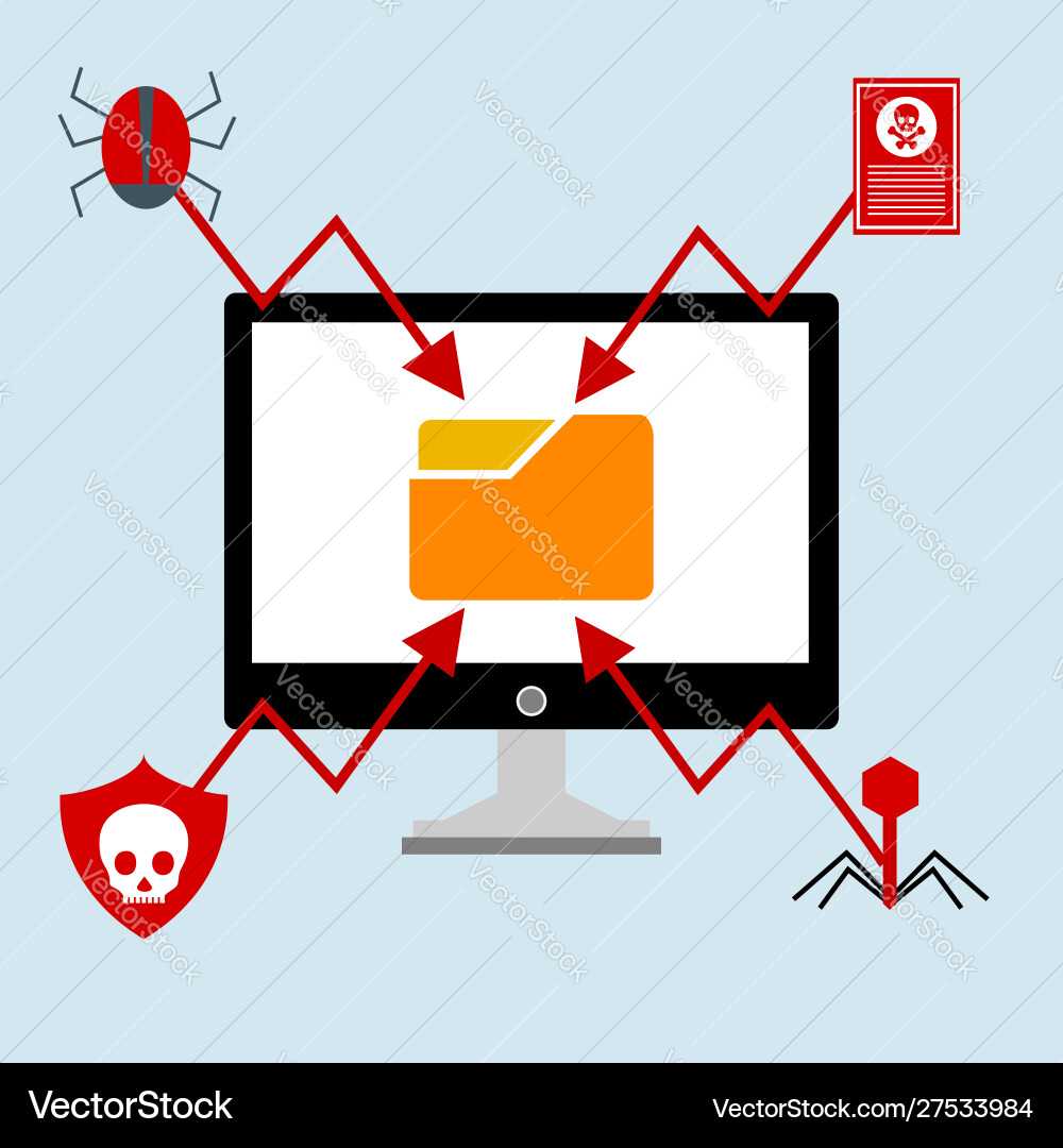 Hacker Aktivität Computeralert Benachrichtigung Hacker Aktivität Computeralert Benachrichtigung vektorbild