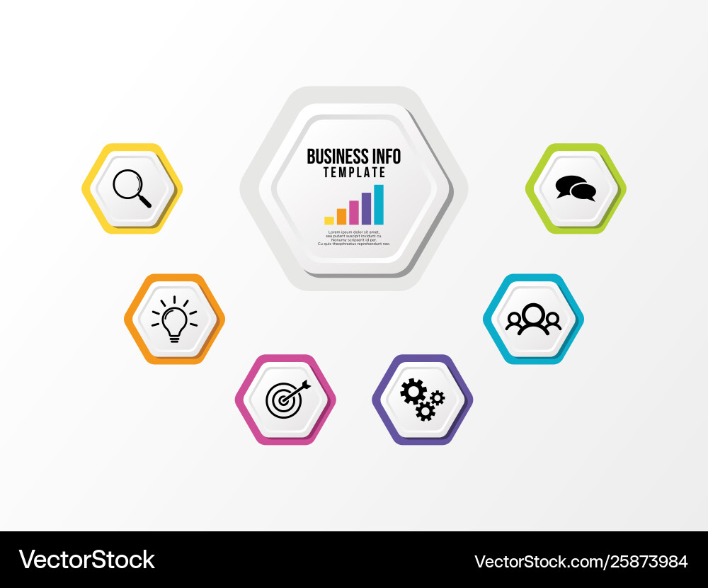 Infographic design template with options steps Infographic design template with options steps vector image