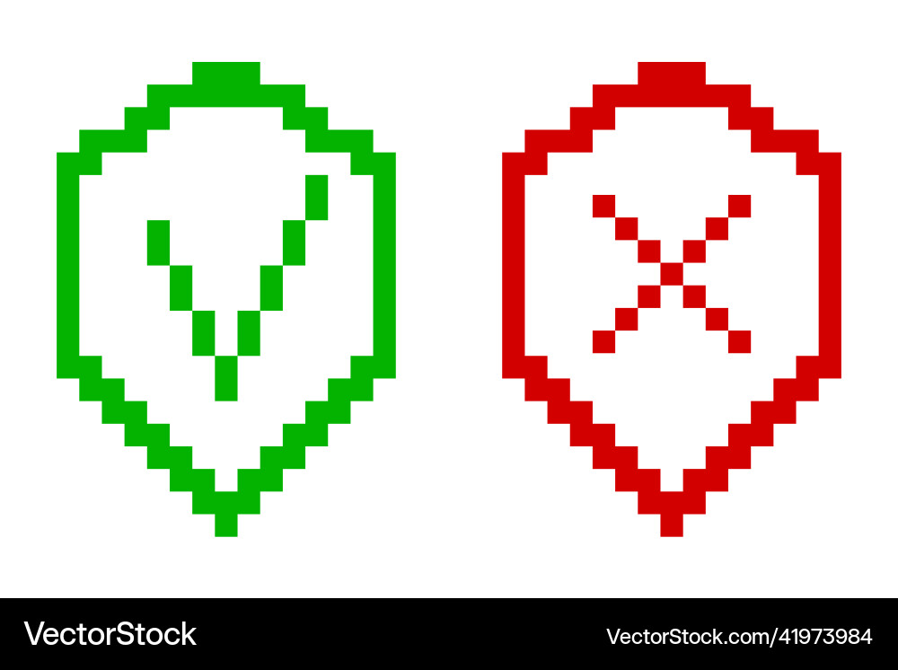 Shield check mark icon guard Shield check mark icon guard vector image