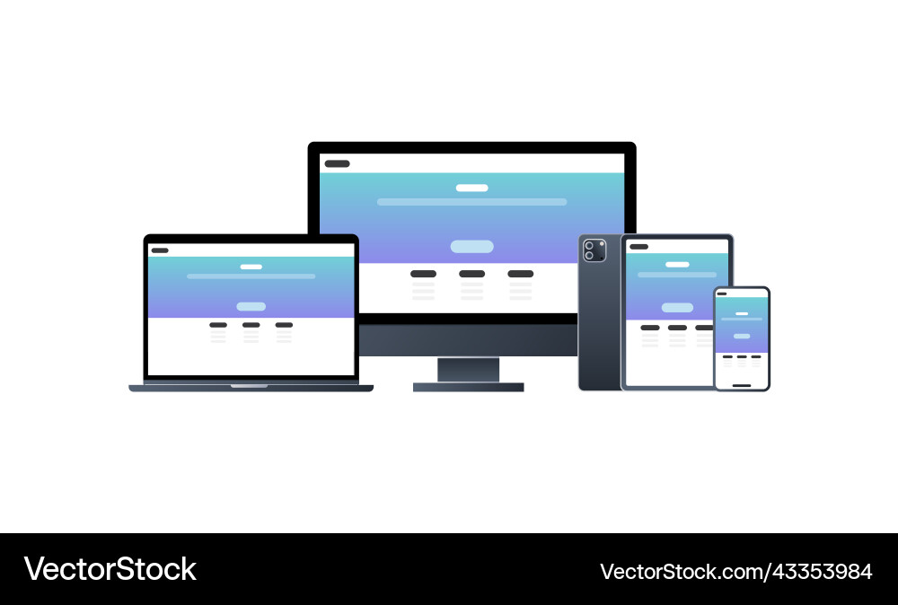 Smart Devices & Web Technology vector image