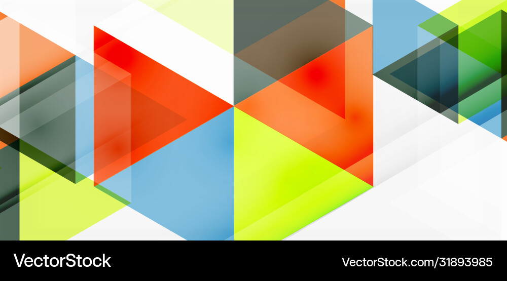 Geometric abstract background mosaic triangle Vector Image