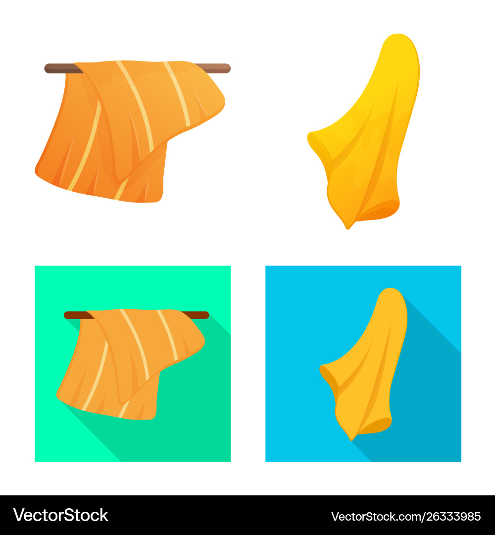 Isolated object soft and clean logo set Vector Image