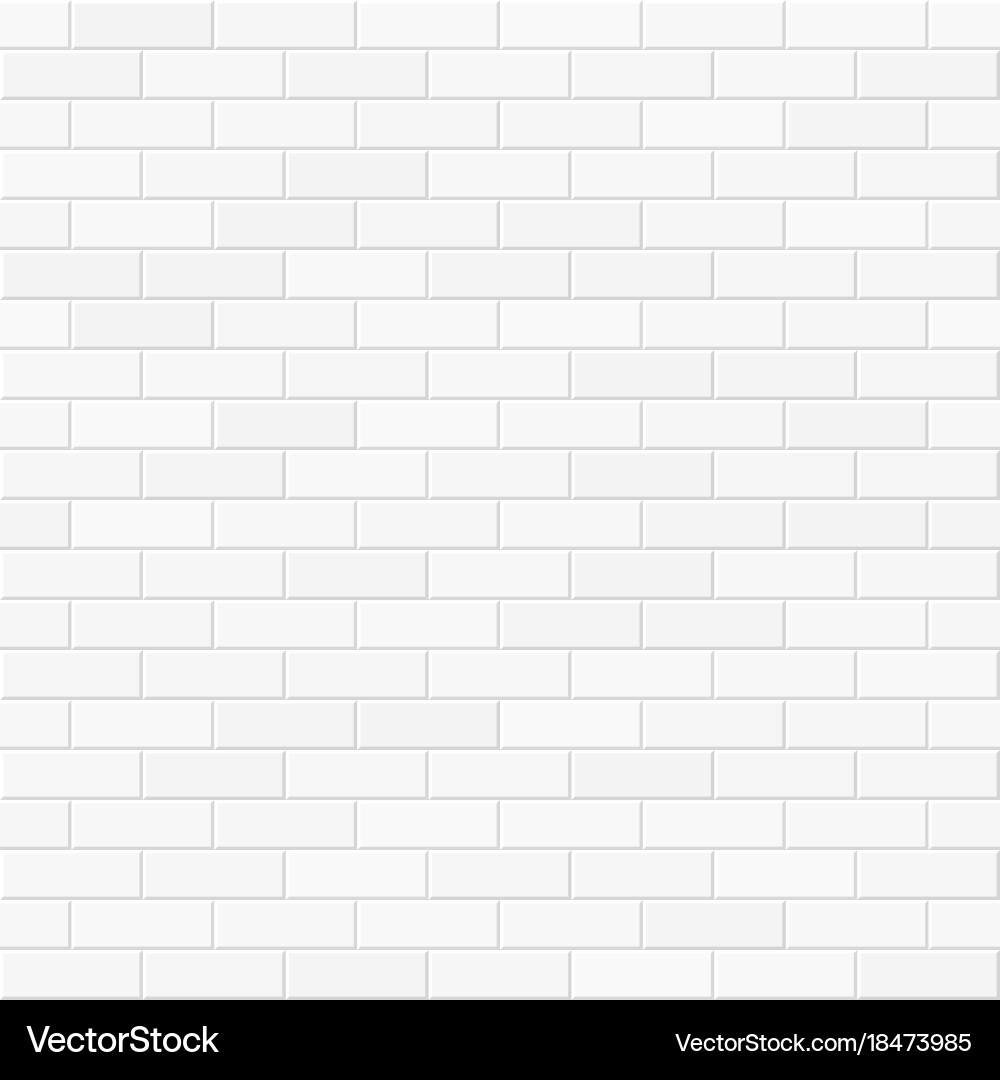 White brick wall seamless Royalty Free Vector Image