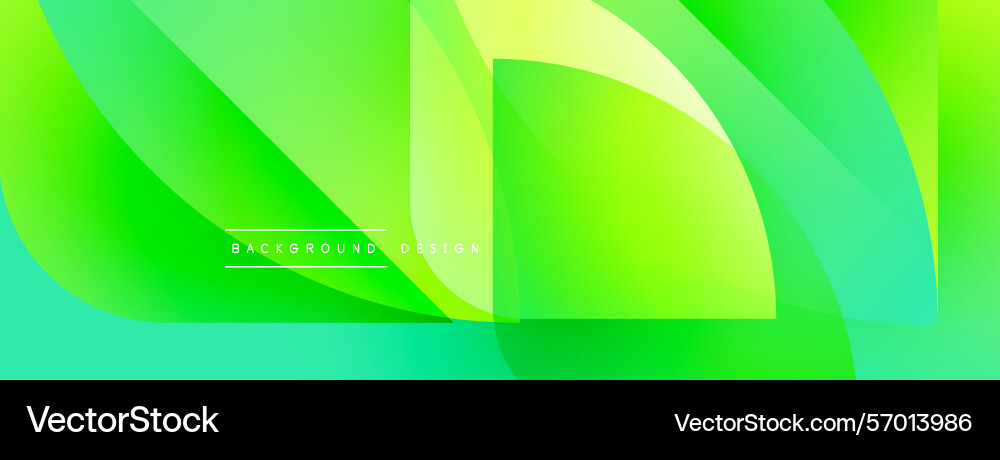 Abstract green background smooth shapes overlap Abstract green background smooth shapes overlap vector image