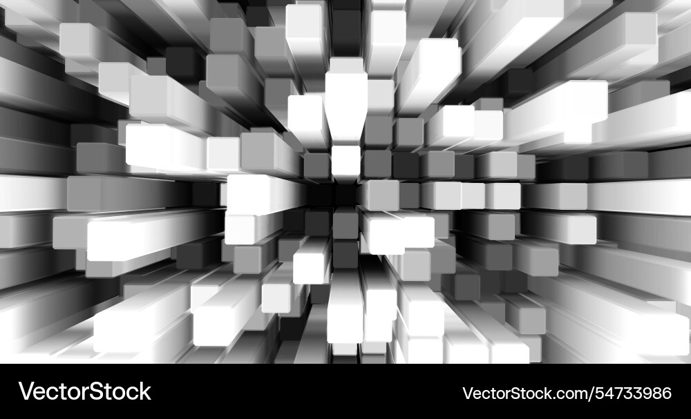 Abstract images of an array geometric shapes Vector Image