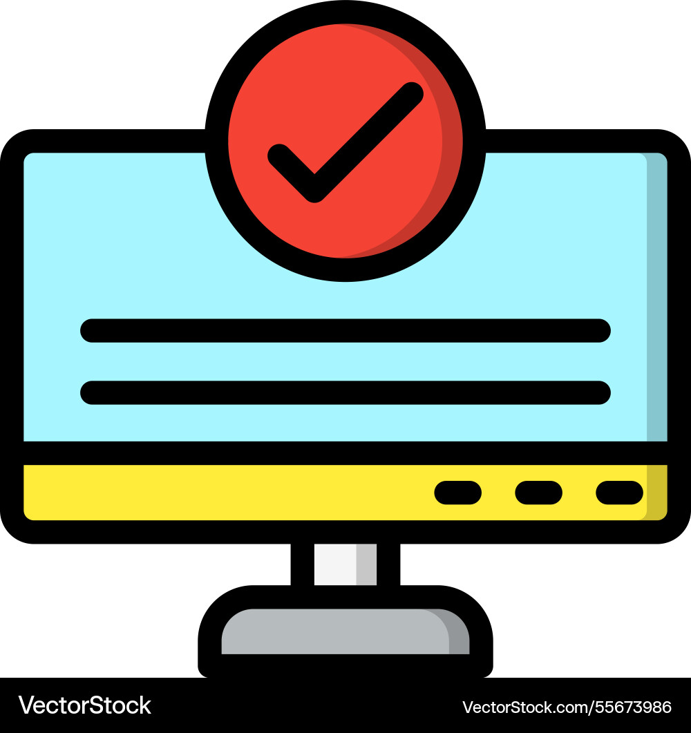 Checking icon design vector image