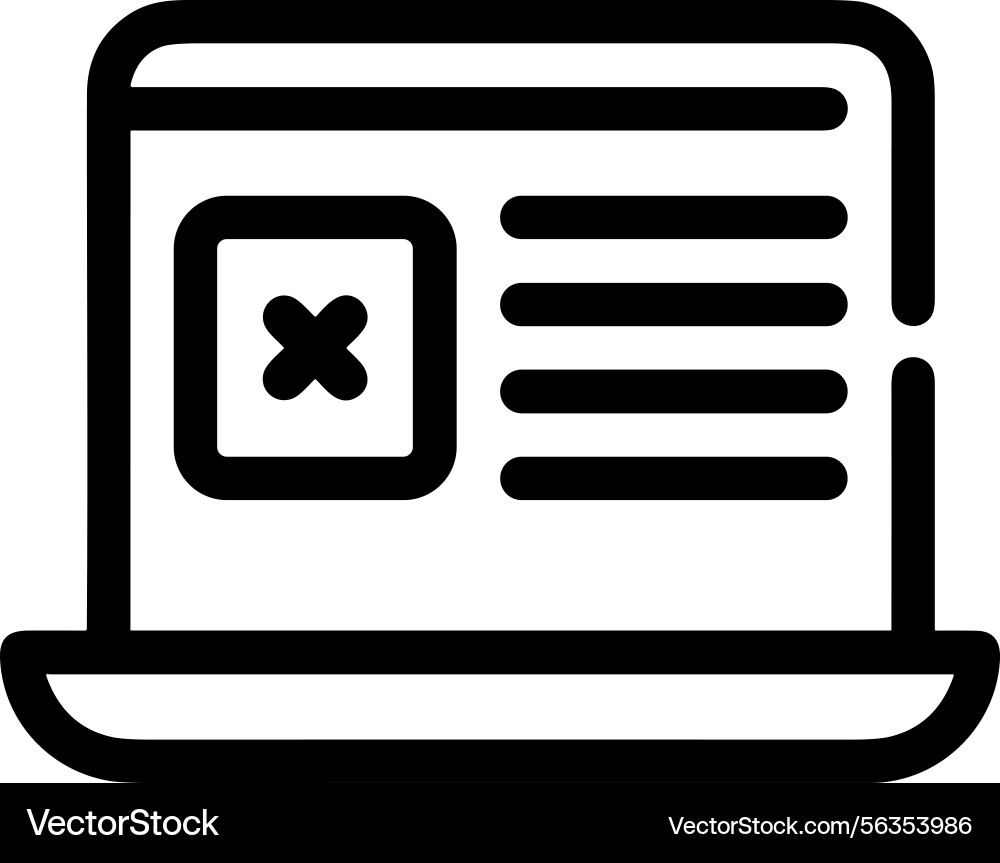 Computer icon symbol image Computer icon symbol image Vector Image