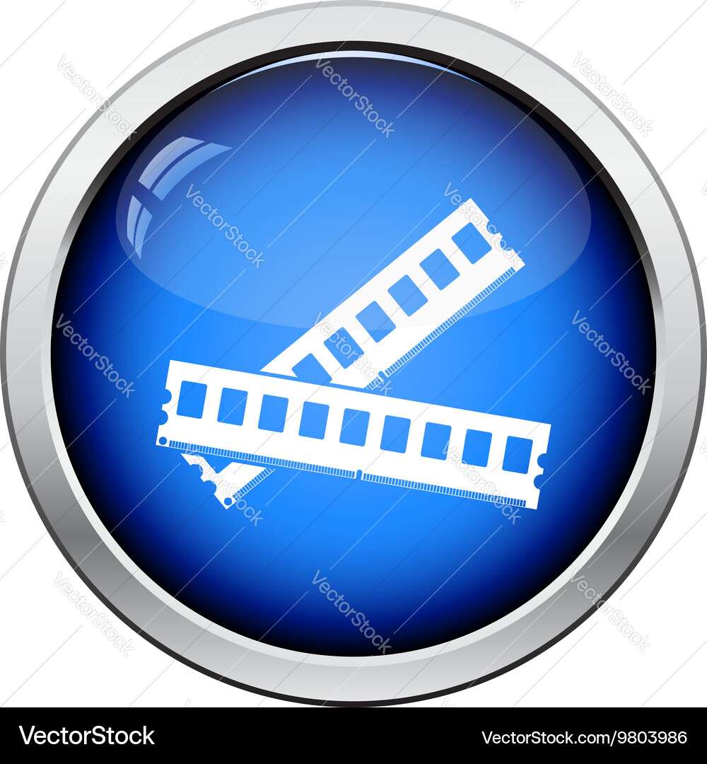 Computer memory icon vector image