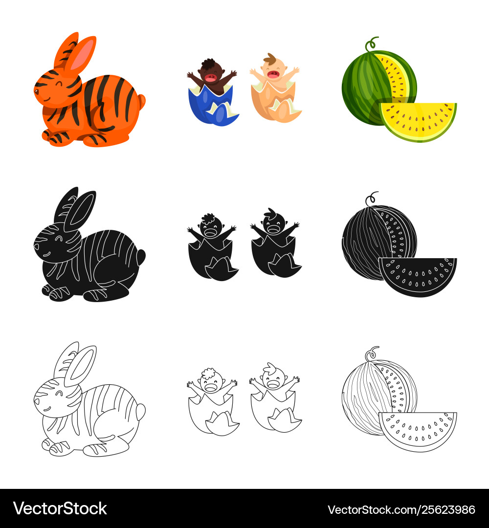 Design test and synthetic symbol Design test and synthetic symbol vector image