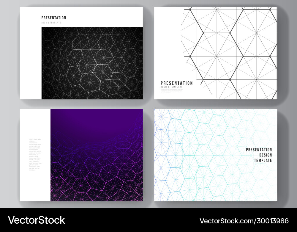 Layout presentation slides design Layout presentation slides design vector image